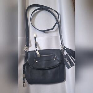 Steve Madden Black Leather Crossbody Bag